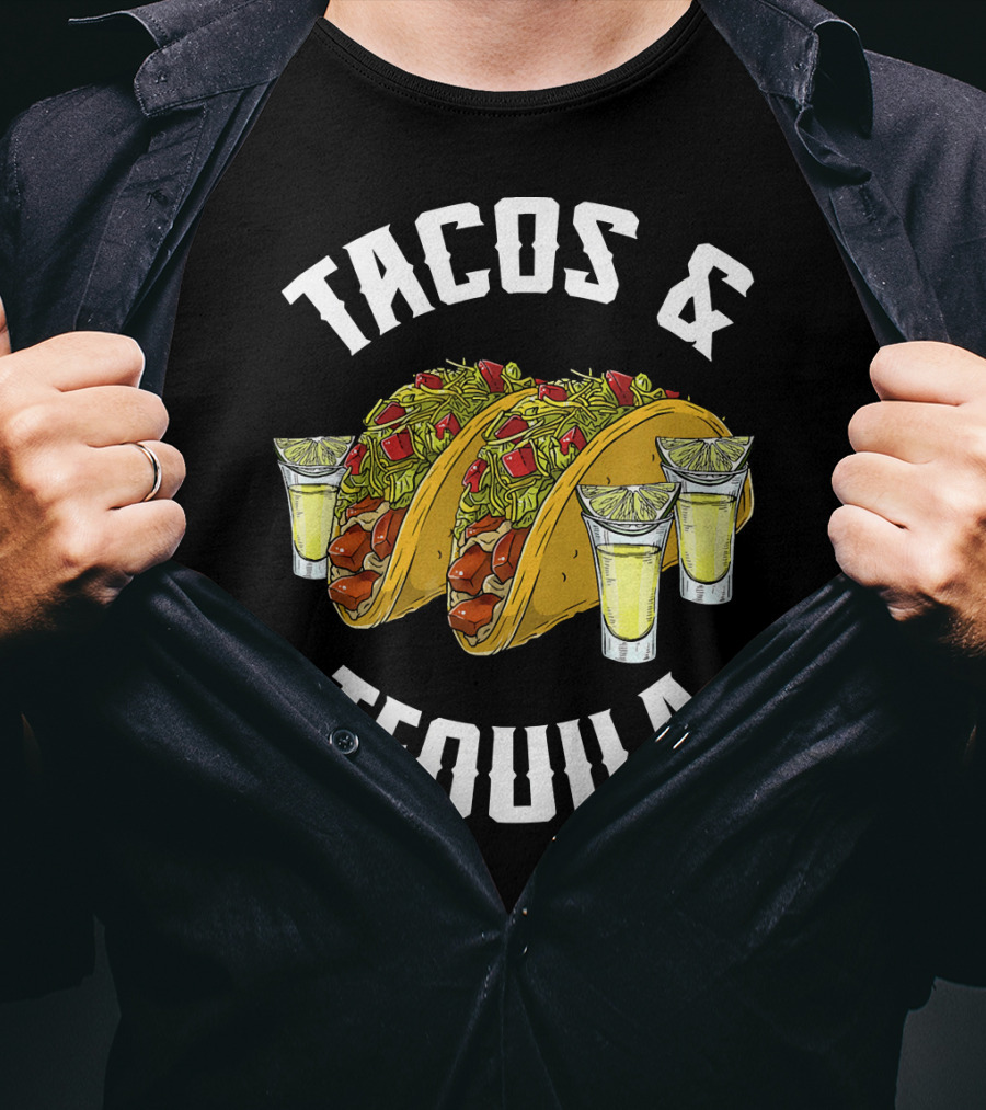 Tacos And Tequila With Lime Shots T-Shirt