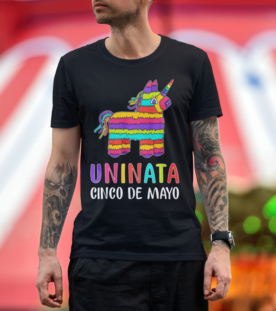 Unicorn Pinata Rainbow Uninata Cinco de Mayo T-Shirt