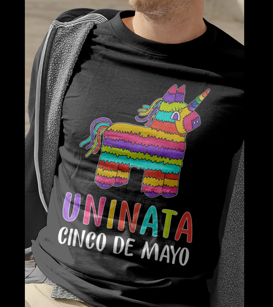 Unicorn Pinata Rainbow Uninata Cinco De Mayo T-Shirt