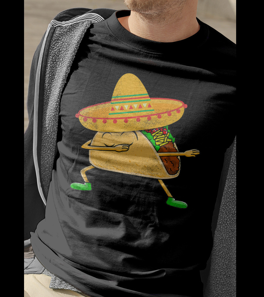 Mexican Sombrero Dabbing Taco T-Shirt