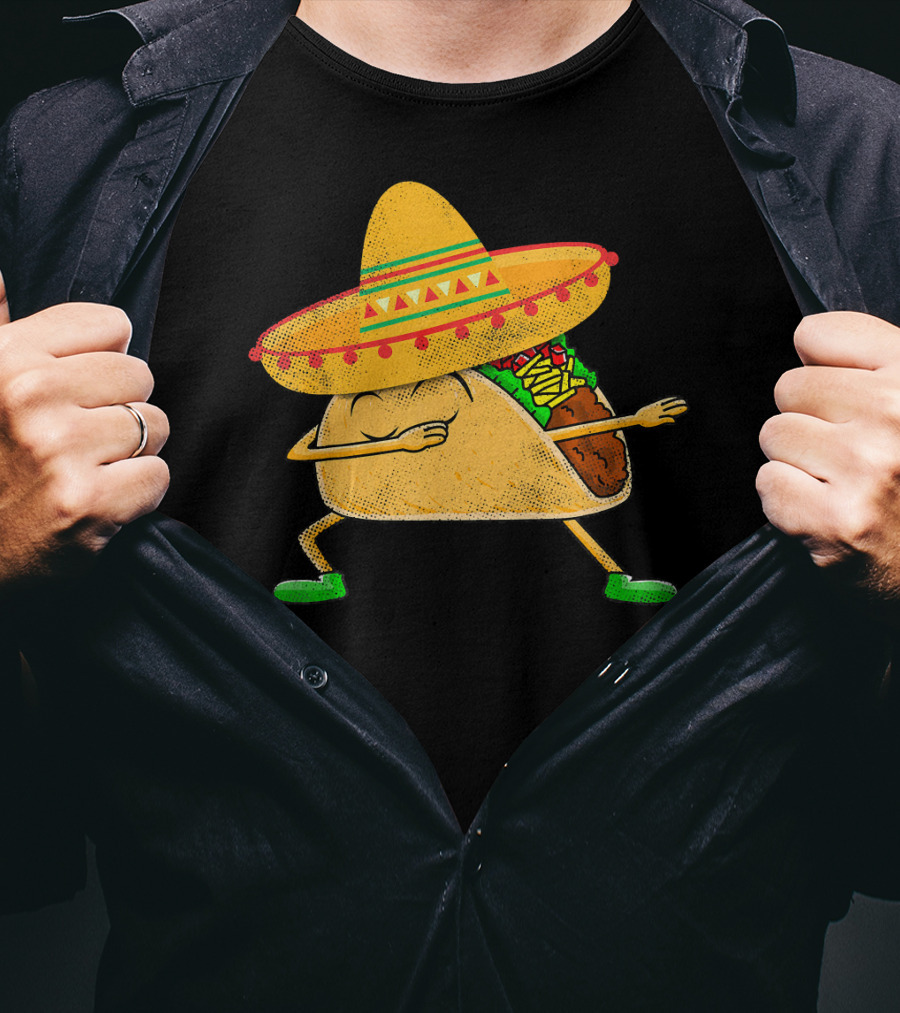 Mexican Sombrero Dabbing Taco T-Shirt