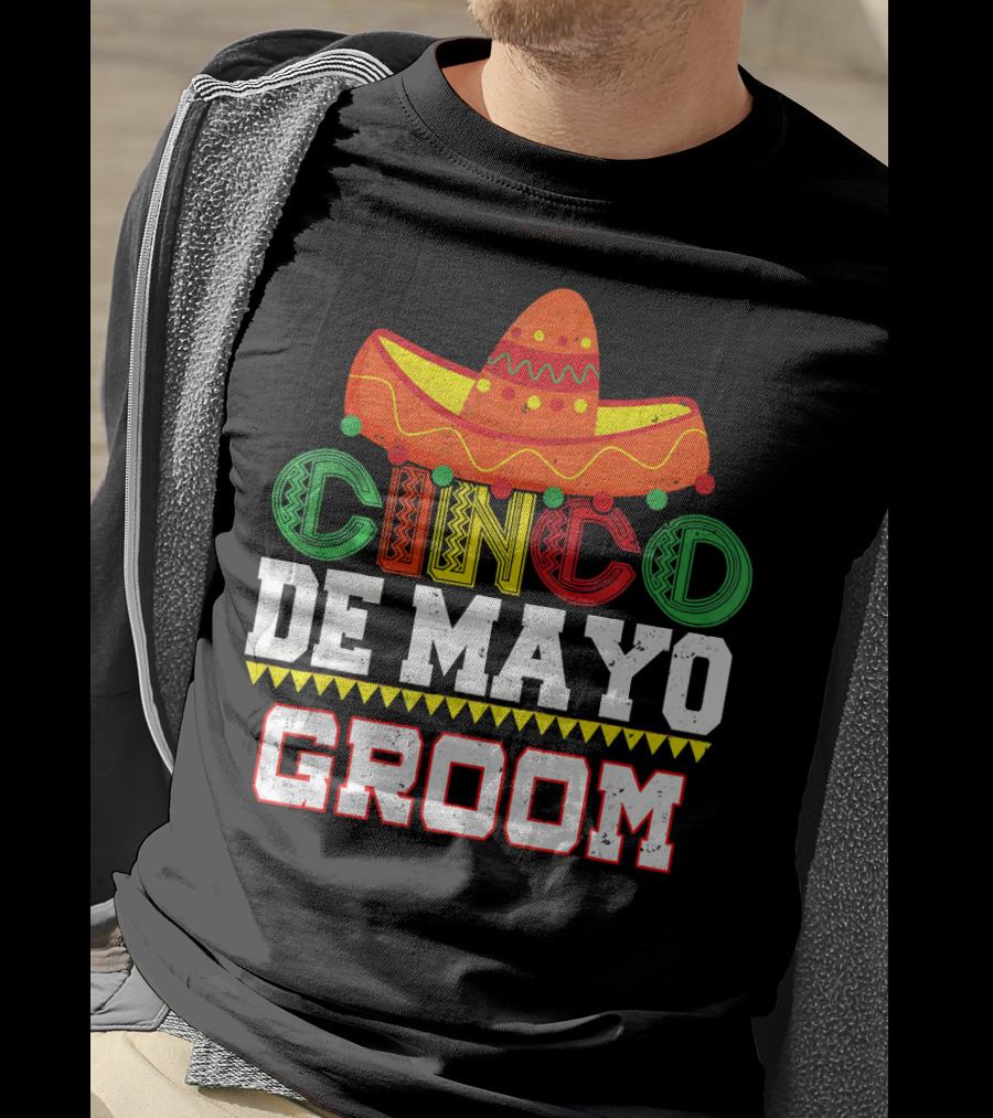 Cinco De Mayo Groom Sombrero T-Shirt