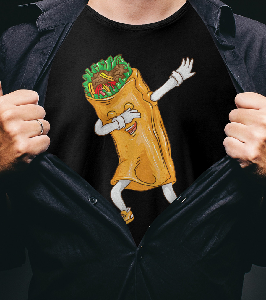 Cinco De Mayo Dabbing Burrito Cool Taco Party T-Shirt