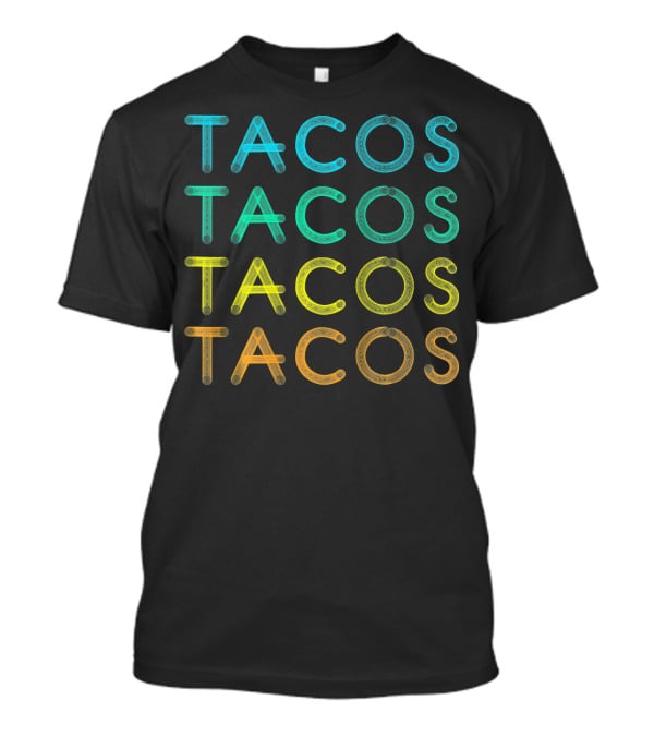 Vintage Tacos Lover Cinco De Tacos Fiesta T-Shirt