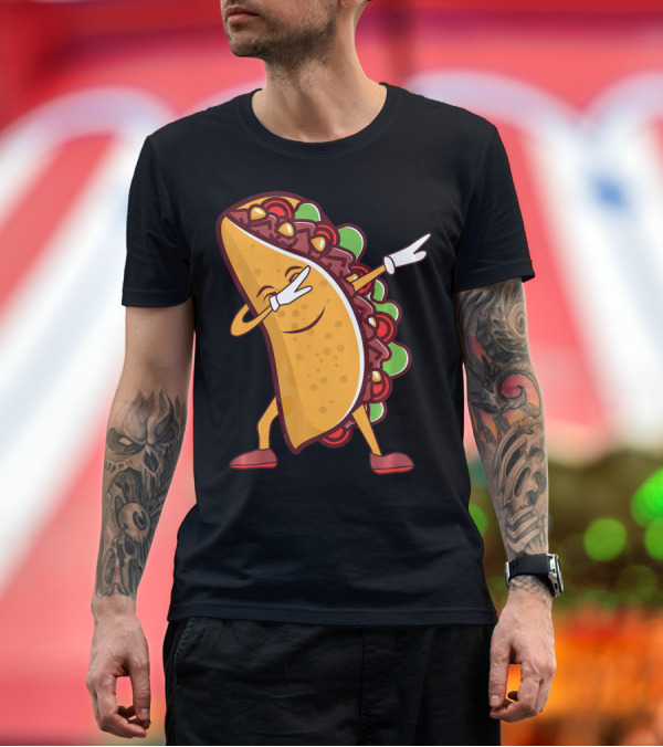 Premium T-Shirt: Dabbing Taco Cinco de Mayo Mexican Food T-Shirt Dabbing Taco Cinco de Mayo Mexican Food T-Shirt