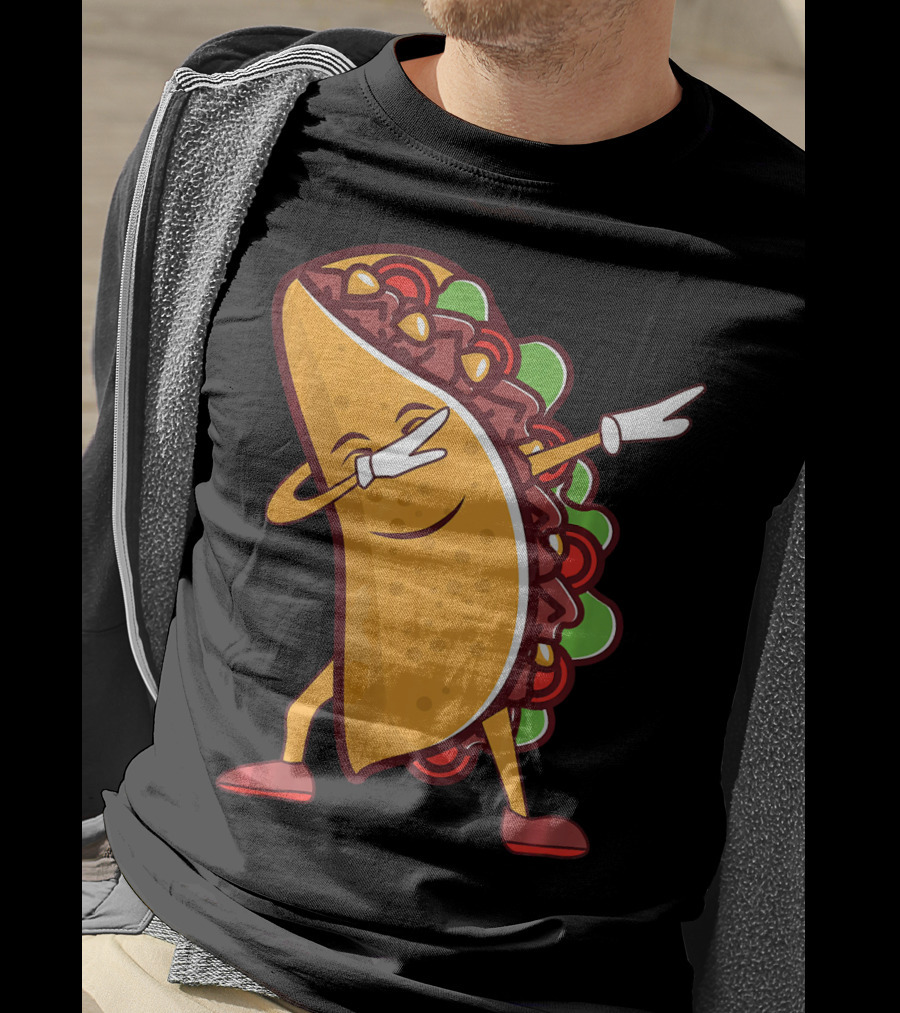 Dabbing Taco Cinco De Mayo Mexican Food T-Shirt