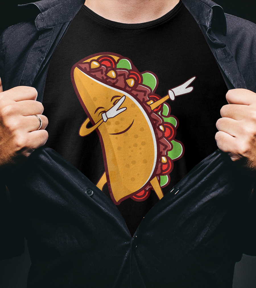 Dabbing Taco Cinco De Mayo Mexican Food T-Shirt