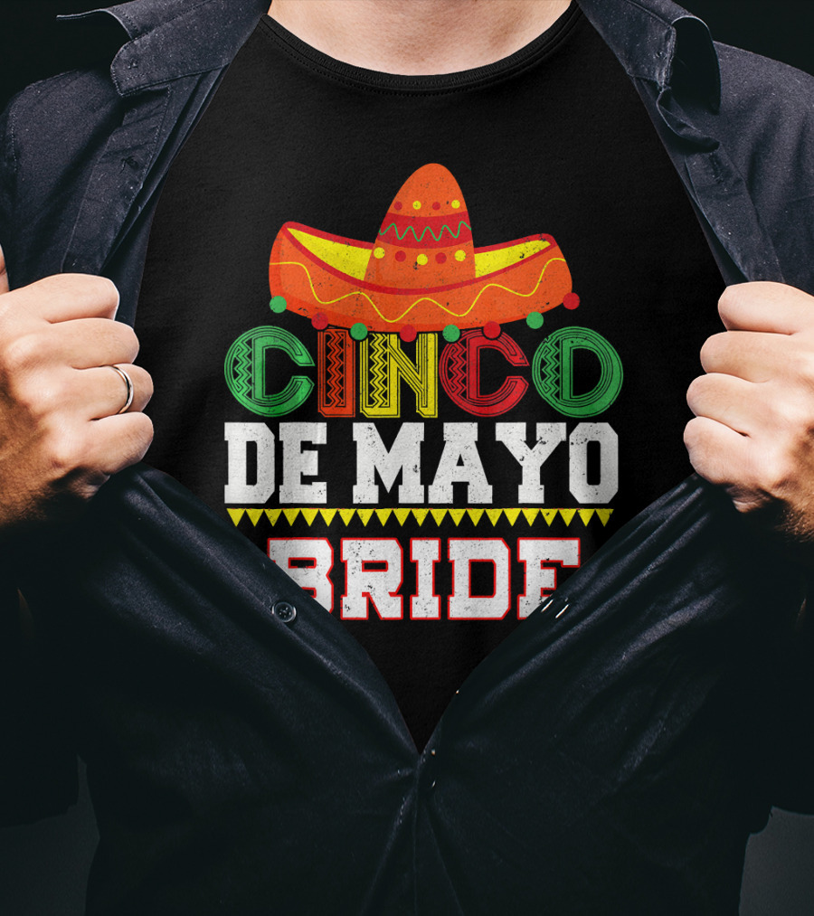 Cinco De Mayo Bride Sombrero Fiesta T-Shirt