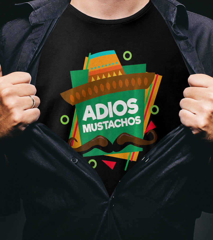 Adios Mustachos Cinco De Mayo Party T-Shirt