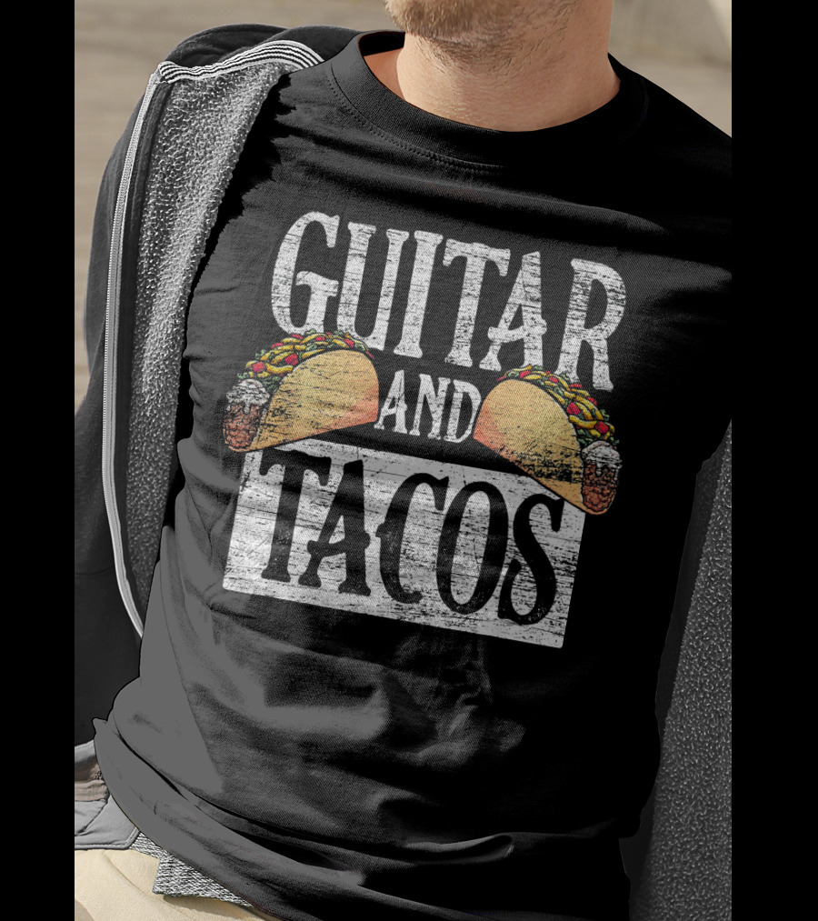 Guitar And Tacos Latino Latina Cinc T-Shirt