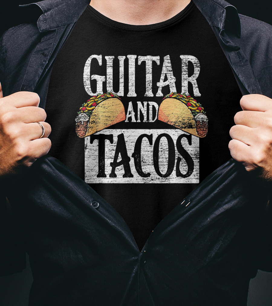 Guitar And Tacos Latino Latina Cinc T-Shirt