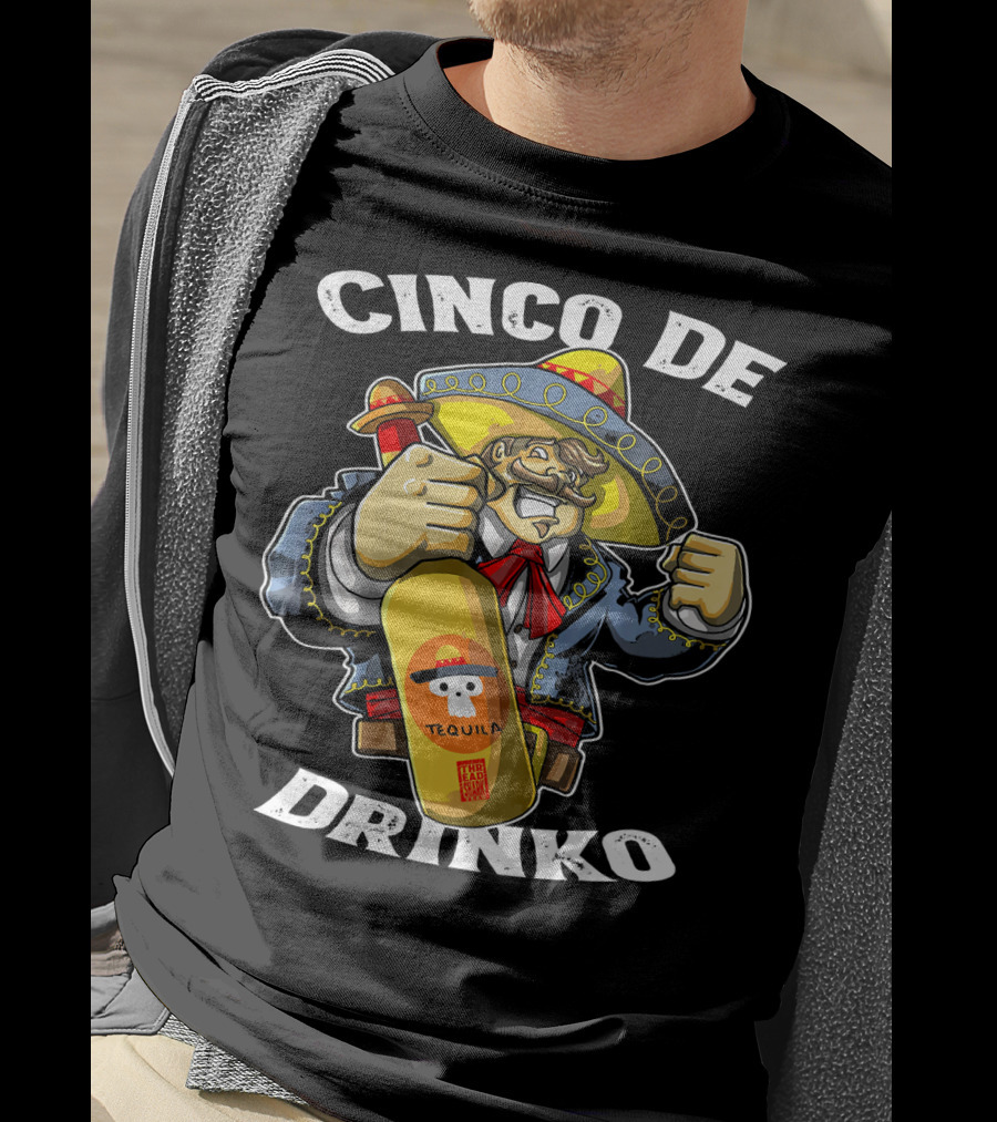 Cinco De Drinko Tequila Mariachi Costume Mexican T-Shirt