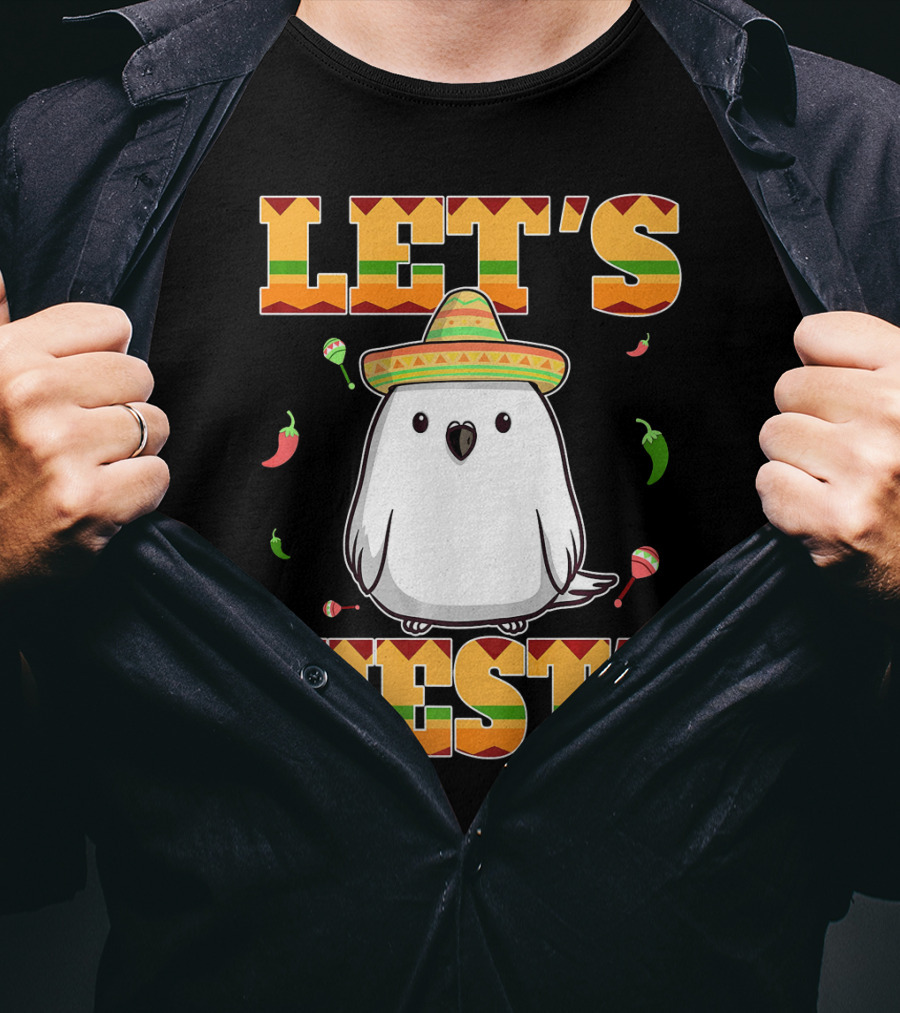 Let's Fiesta Bird Sombrero Cinco De Mayo Mexican T-Shirt