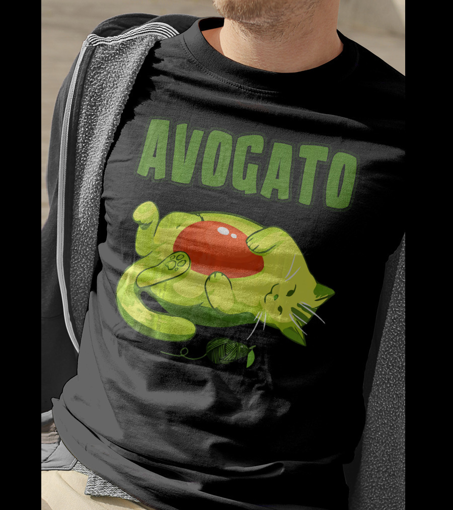 Avogato Cinco De Mayo Funny Meow Avocado Mexico T-Shirt