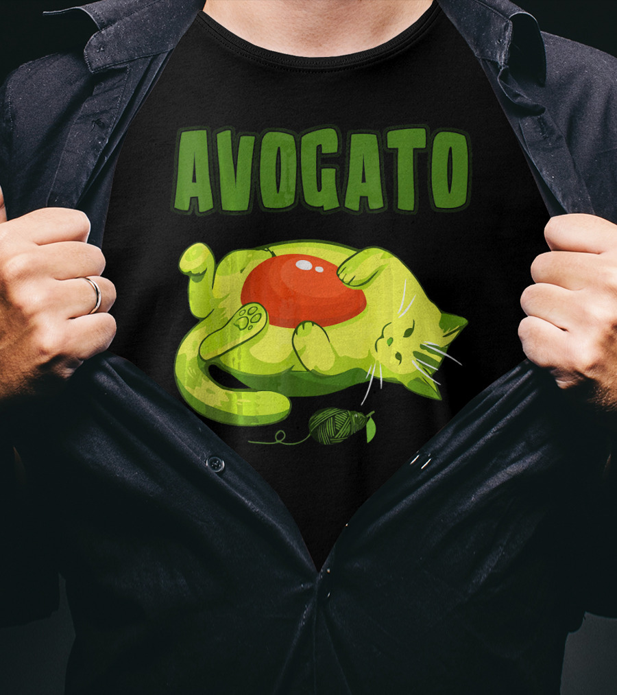 Avogato Cinco De Mayo Funny Meow Avocado Mexico T-Shirt