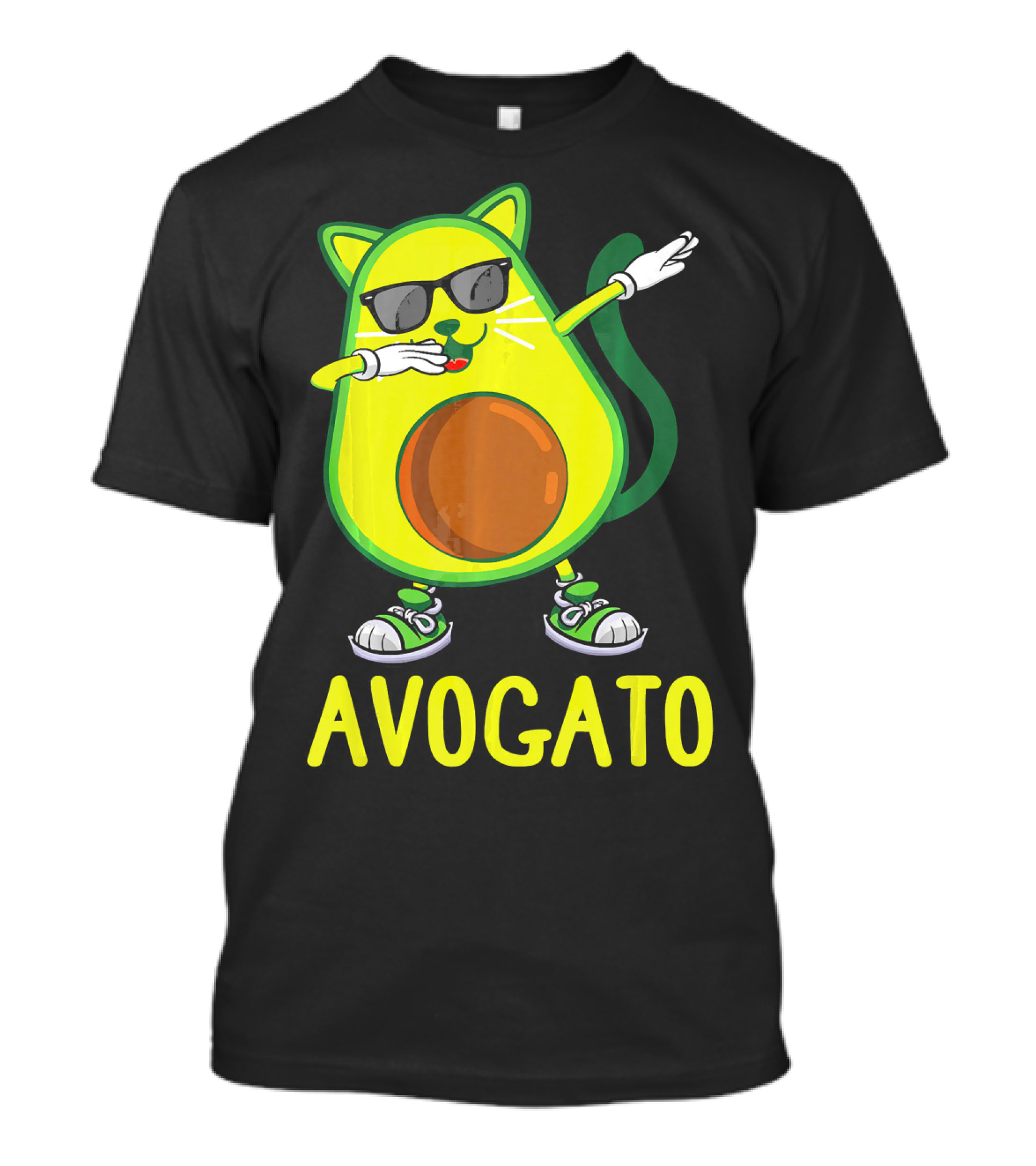 Funny Avogato Cat Dabbing Cinco De Kittens T-Shirt