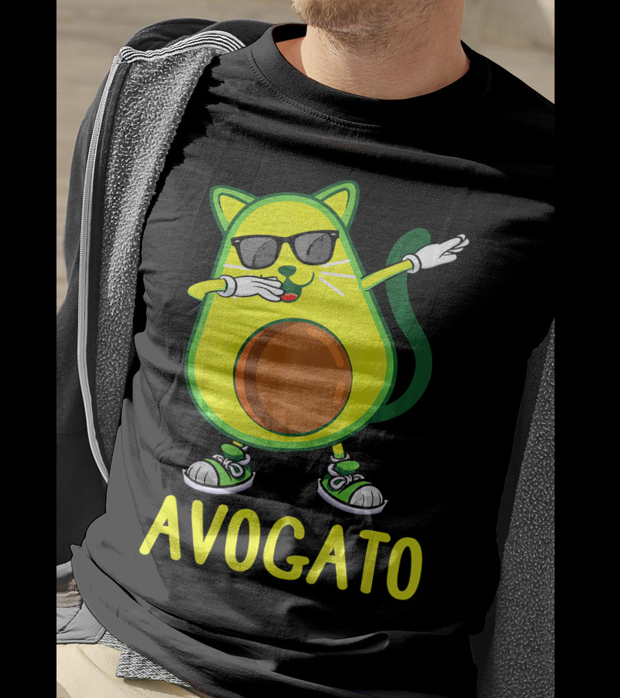 Funny Avogato Cat Dabbing Cinco De Kittens T-Shirt