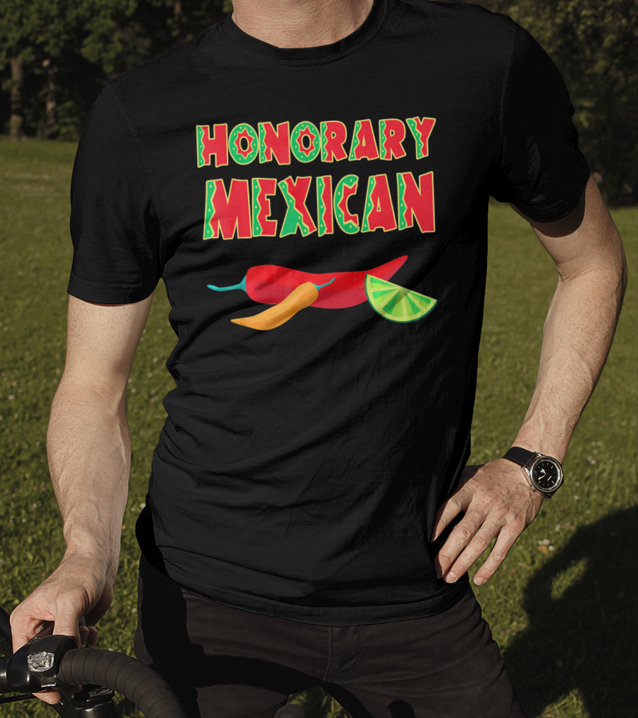 Honorary Mexican Chiles With Lime Slice Cinco De Mayo T-Shirt