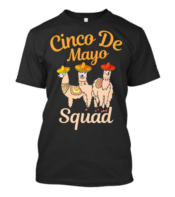 Cinco De Mayo Llama Squad T-Shirt