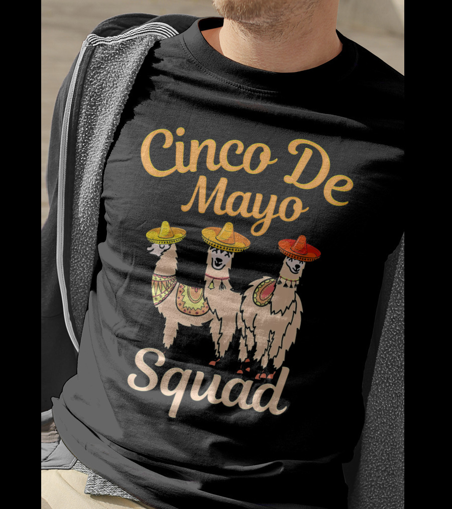 Cinco De Mayo Llama Squad T-Shirt