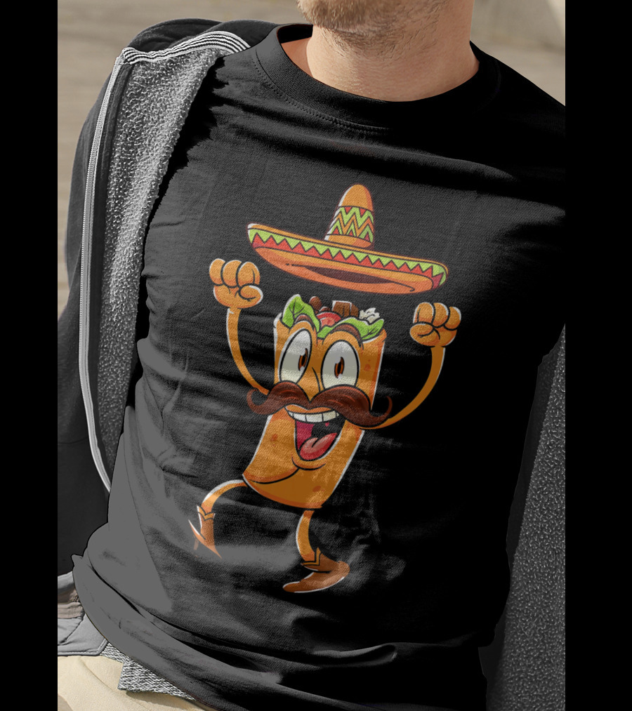 Kids Taco Sombrero Cinco De Mayo Fiesta T-Shirt
