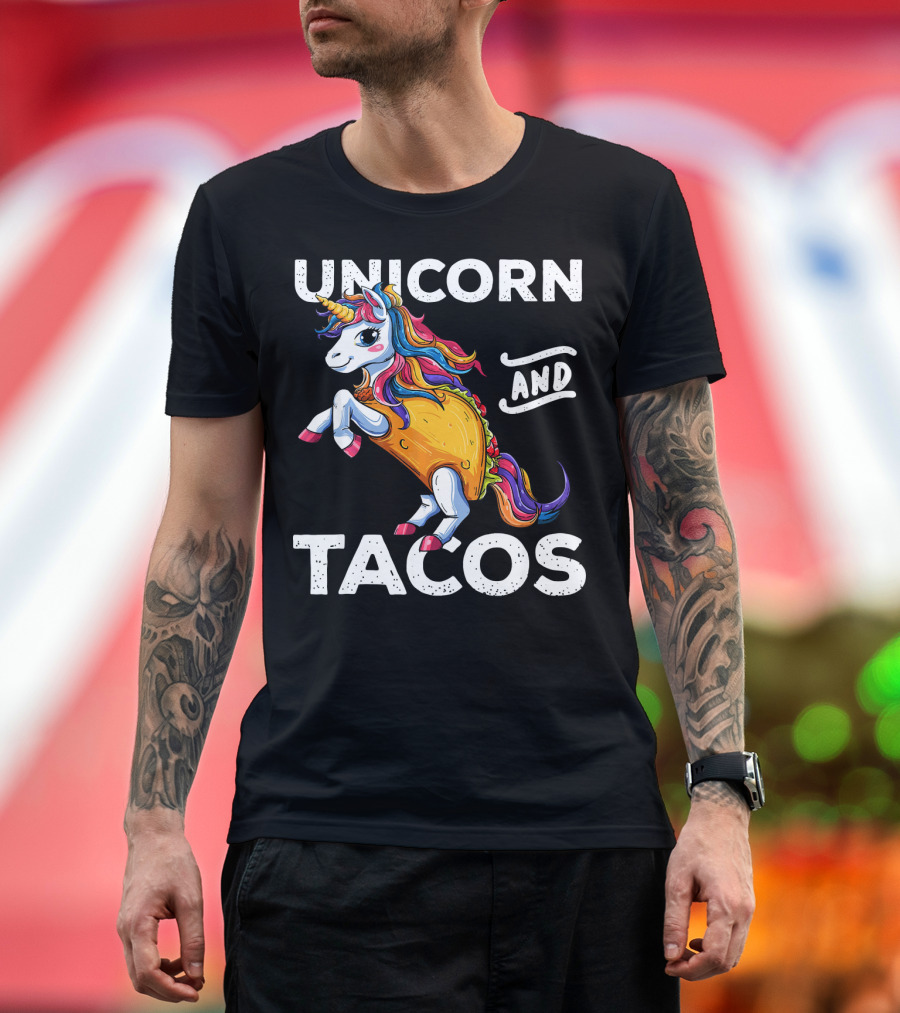 Unicorn and Tacos Cinco De Mayo Celebration Parade T-Shirt