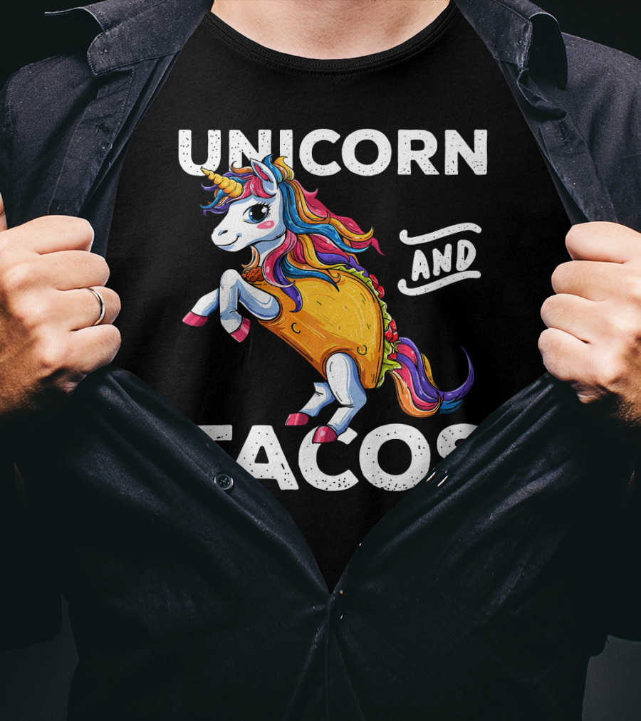 Unicorn And Tacos Cinco De Mayo Celebration Parade T-Shirt