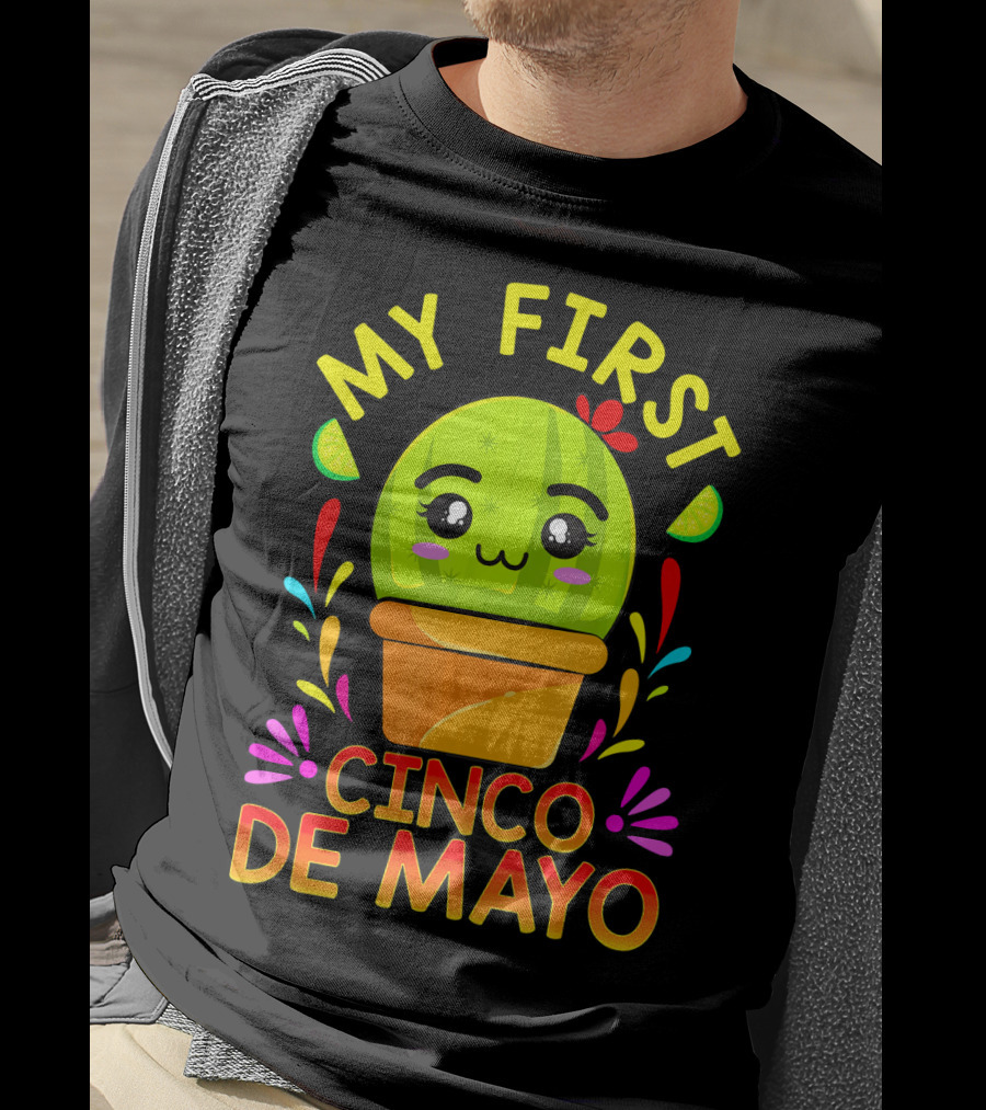 My First Cinco De Mayo Cute Cactus Baby T-Shirt
