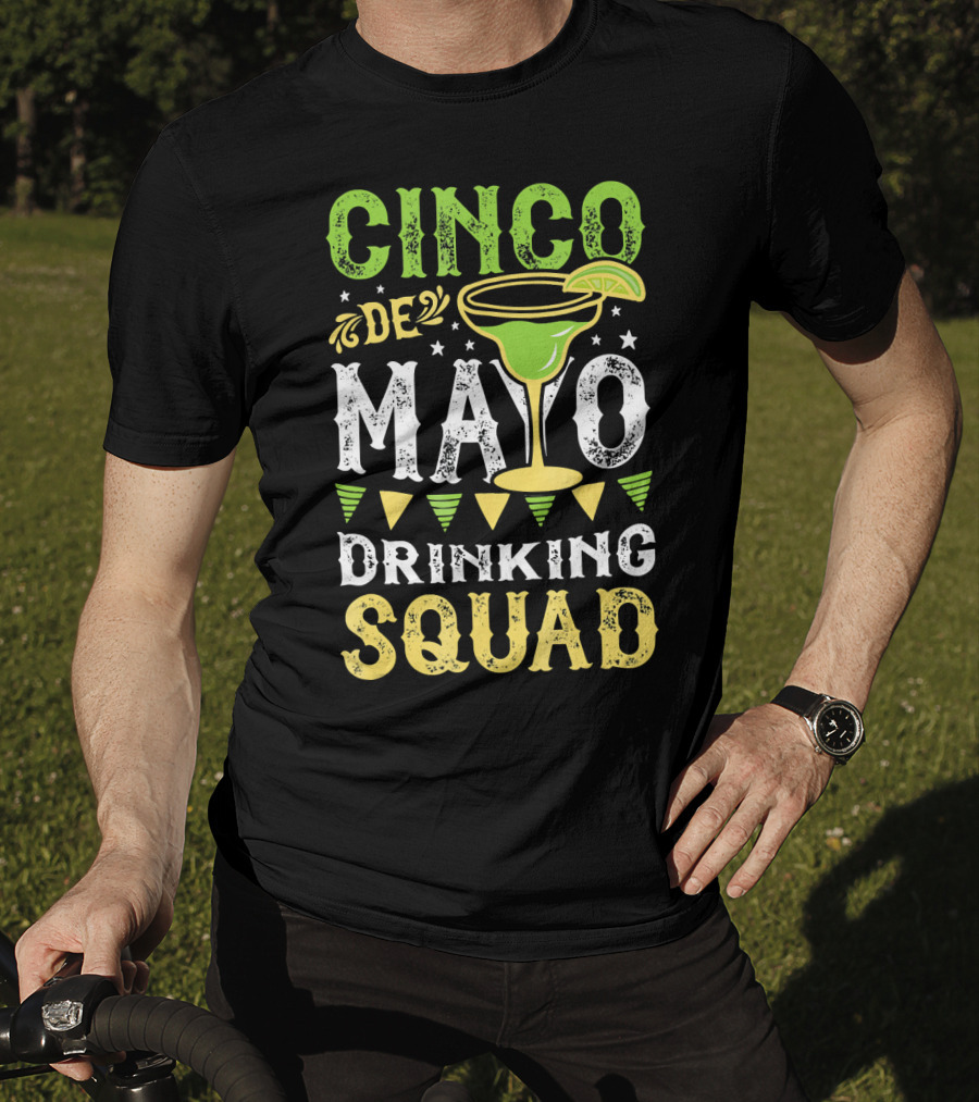 Cinco De Mayo Drinking Squad Margarita Festive T-Shirt