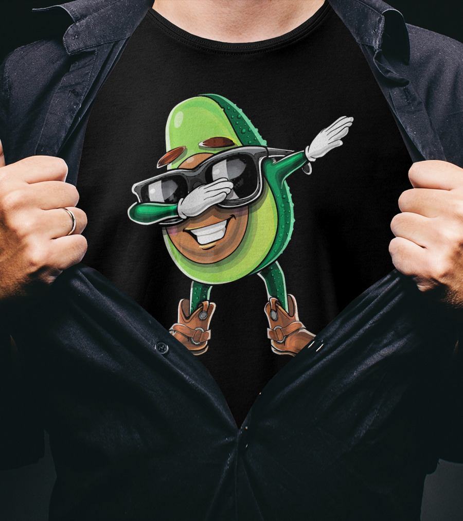 Cinco De Mayo Dabbing Avocado Fiesta Fun T-Shirt
