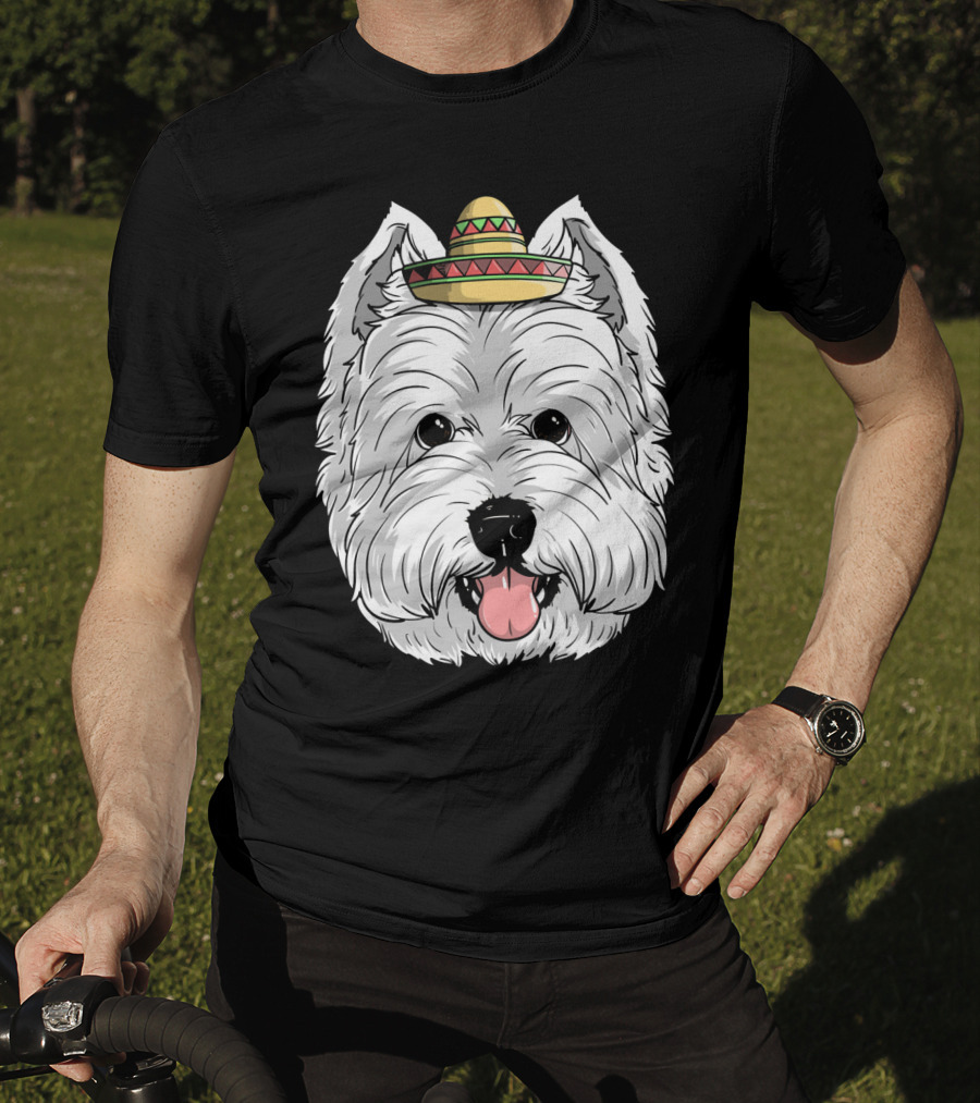 Cinco De Mayo Westie Dog Sombrero Fiesta T-Shirt
