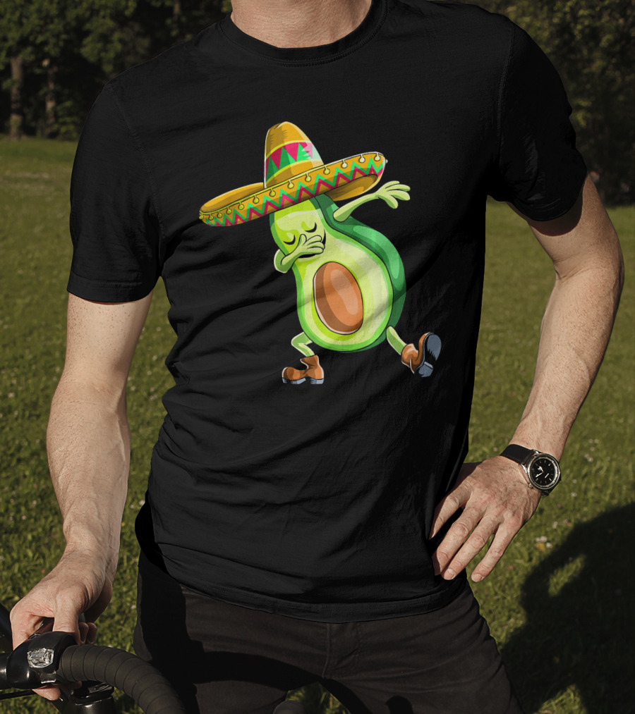 Cinco De Mayo Dancing Avocado With Sombrero T-Shirt