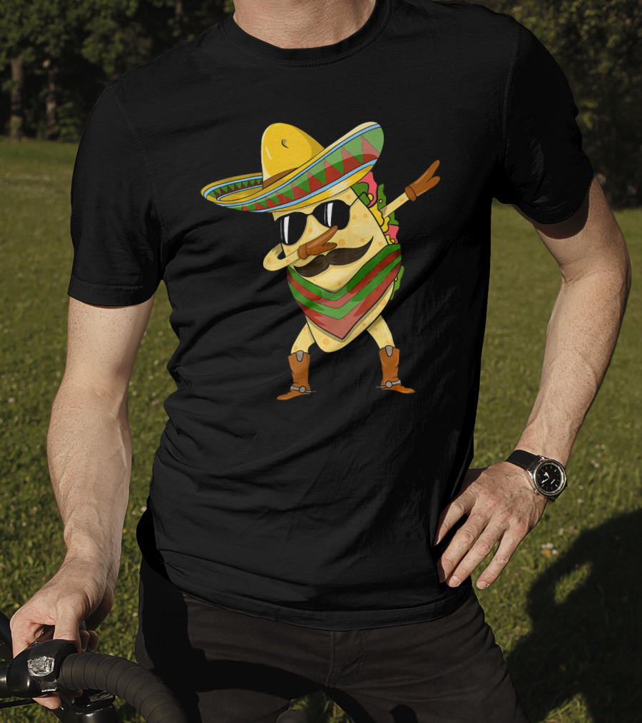 Dabbing Taco Sombrero Cinco De Mayo T-Shirt