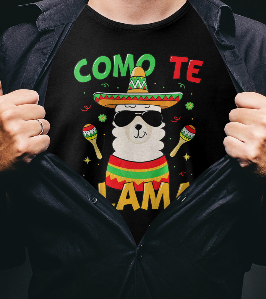Como Te Llama Llama Cinco De Mayo No Prob T-Shirt