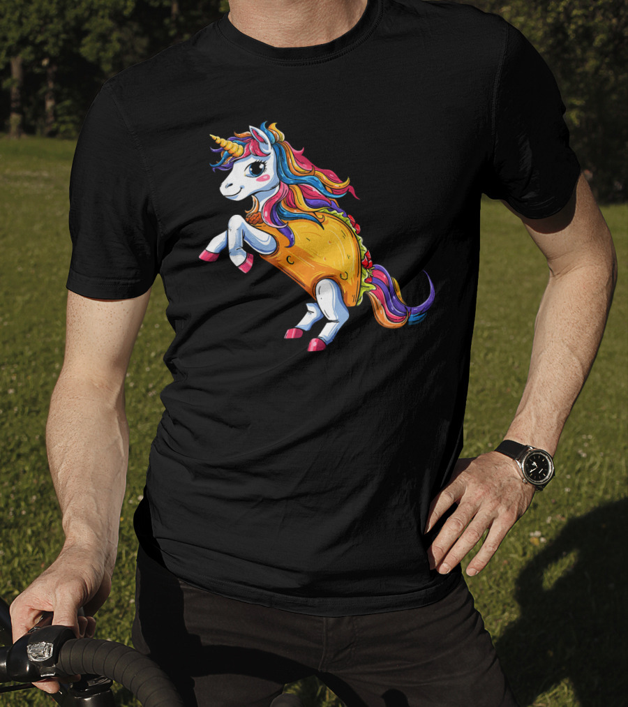 Unicorn Tacos Cinco De Mayo Rainbow Magic T-Shirt