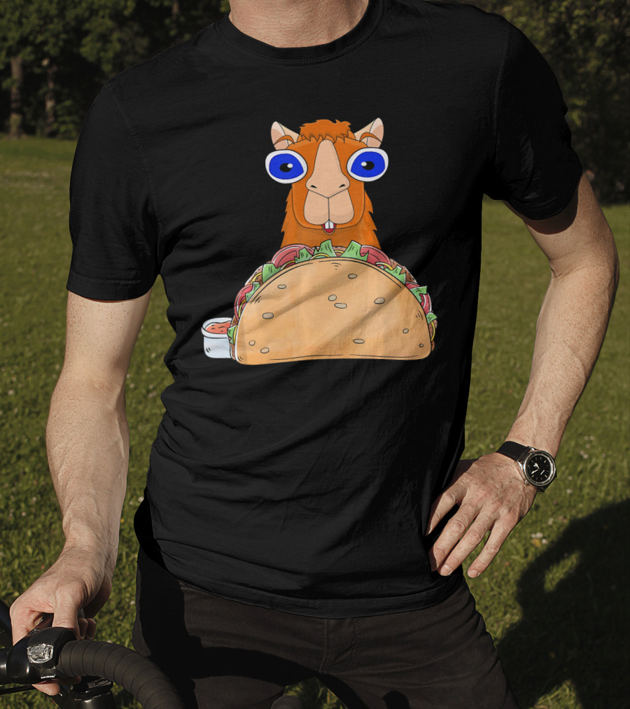 Llama Taco Lover Cinco De Mayo T-Shirt