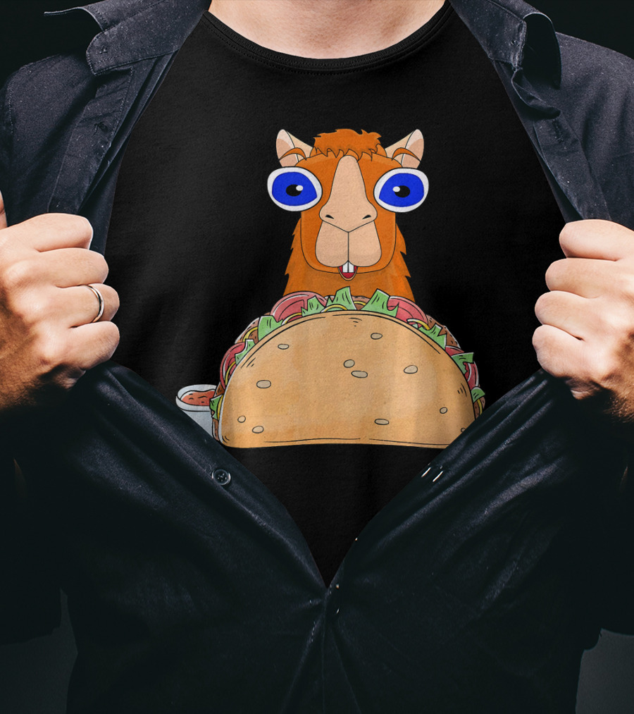 Llama Taco Lover Cinco De Mayo T-Shirt