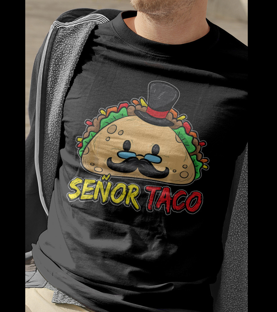 Señor Taco Mustache Cinco De Mayo T-Shirt