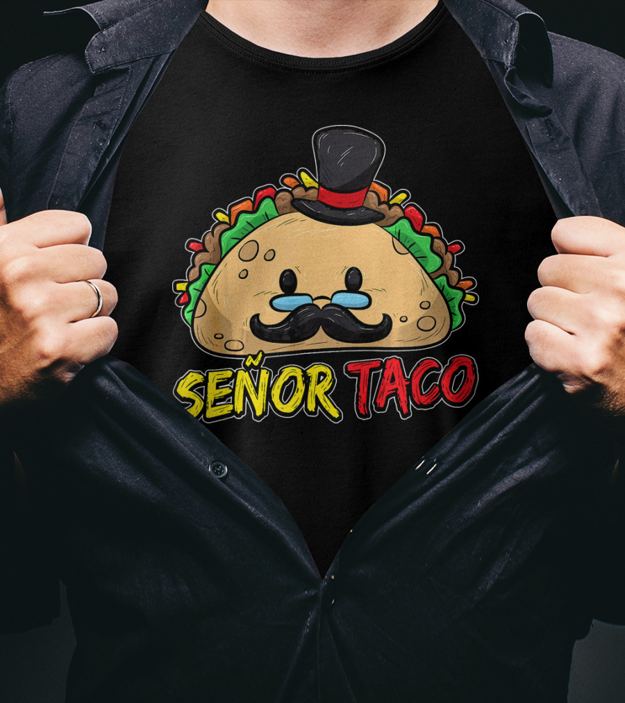 Señor Taco Mustache Cinco De Mayo T-Shirt