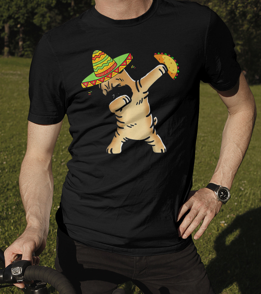 Cinco De Mayo Shar Pei Dabbing With Taco And Sombrero T-Shirt