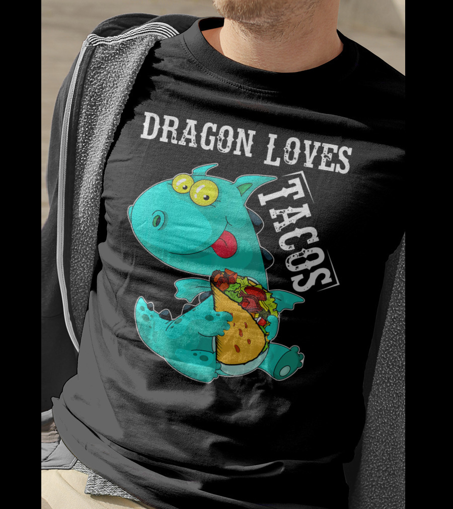 Dragon Loves Tacos Cinco De Mayo Taco T-Shirt