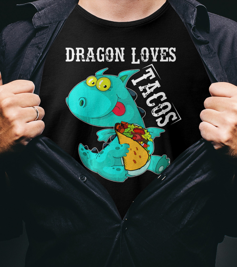 Dragon Loves Tacos Cinco De Mayo Taco T-Shirt