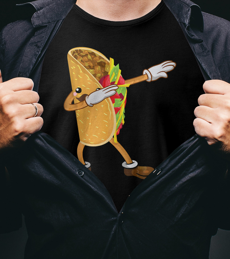Dabbing Taco Dance Funny Cinco De Mayo T-Shirt