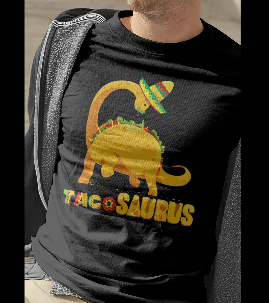 Tacosaurus Funny Cinco De Mayo Mexican Taco Dino T-Shirt