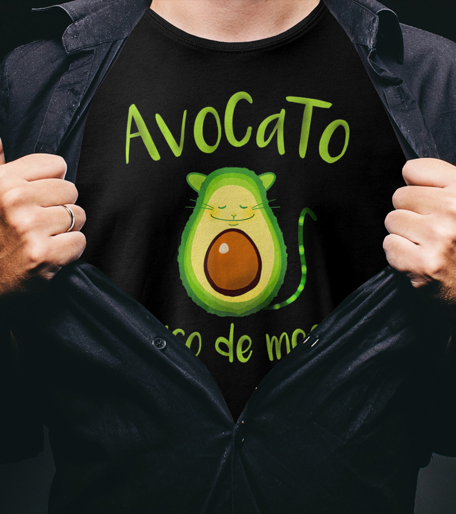 Avocato Cinco De Meow Avocado Cat Fusion T-Shirt