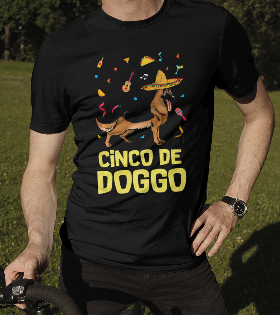 Cinco De Doggo Taco Sombrero German Shepherd T-Shirt