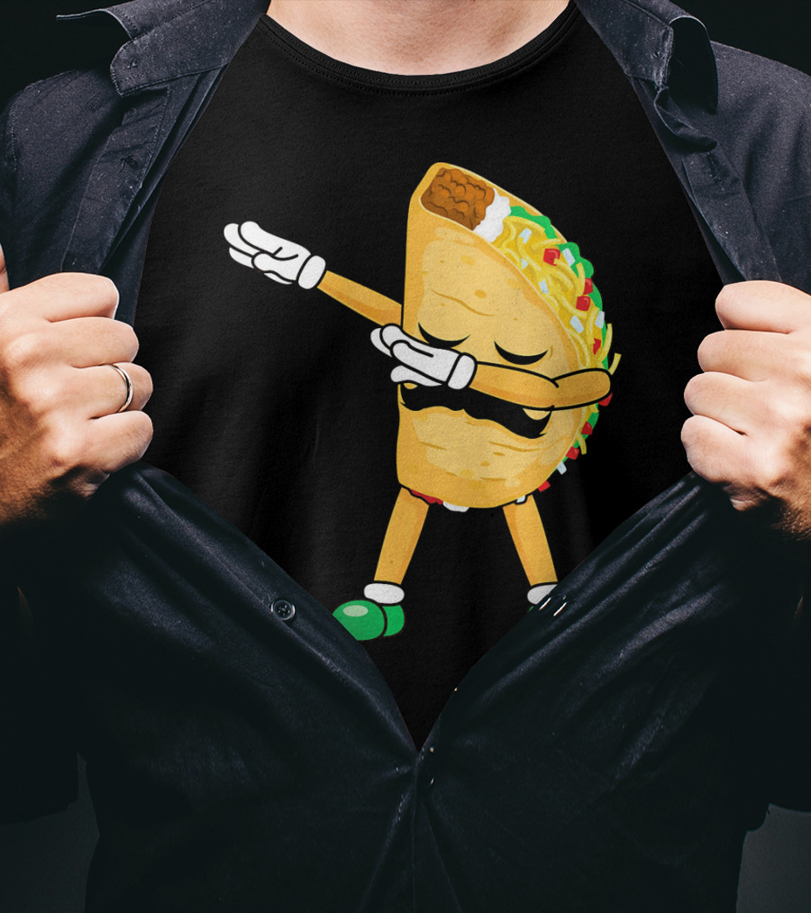 Dabbing Taco Mexican Cinco De Mayo Dab T-Shirt