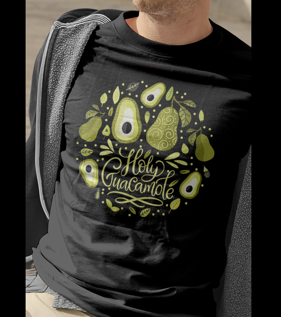 Holy Guacamole Avocado Lover Vegan Delight T-Shirt