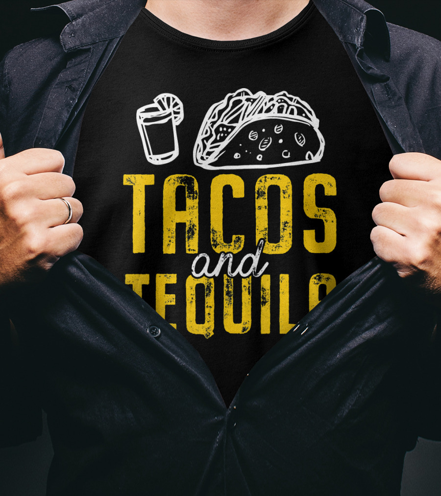 Tacos And Tequila Cinco De Mayo Taco Drink Fiesta T-Shirt