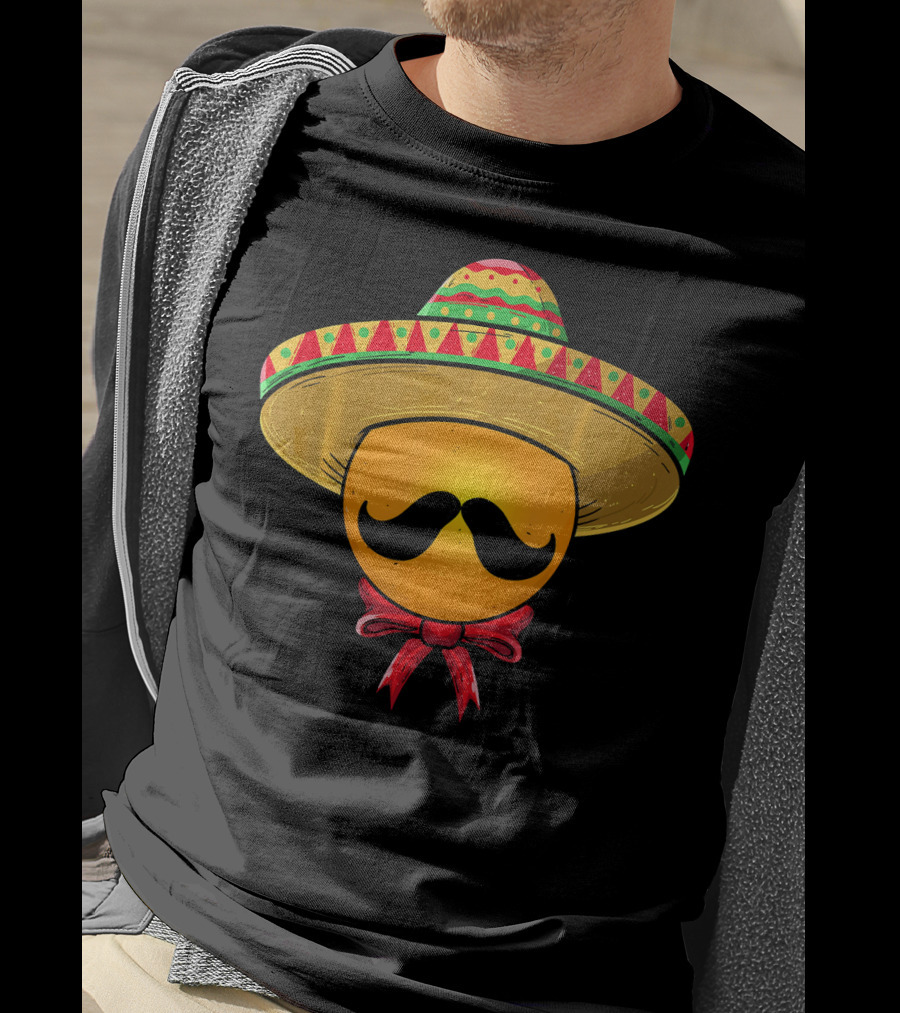 Cinco De Mayo Mexican Sombrero Ping Pong Mustache T-Shirt